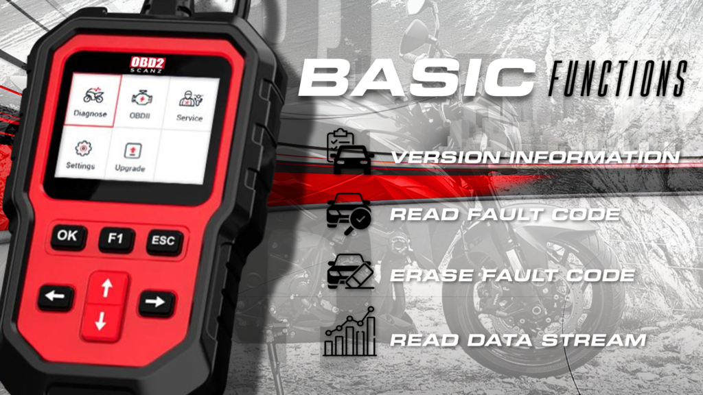 Suzuki Motorcycle Scan Tool Basic Functions