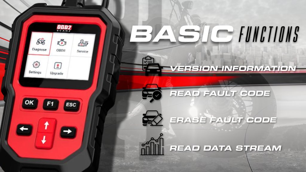 Harley Motorcycle Scan Tool Basic Functions