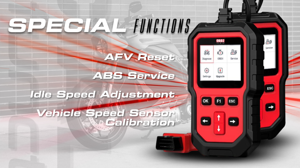 Harley Motorcycle Scan Tool Special Functions