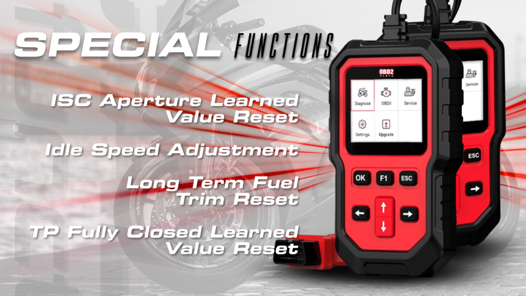 Suzuki Motorcycle Scan Tool Special Functions